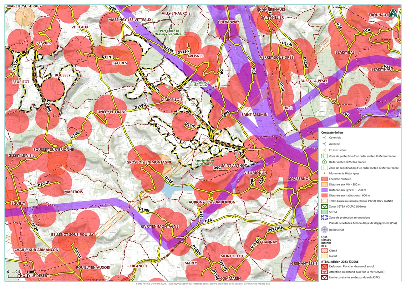 carte des contraintes